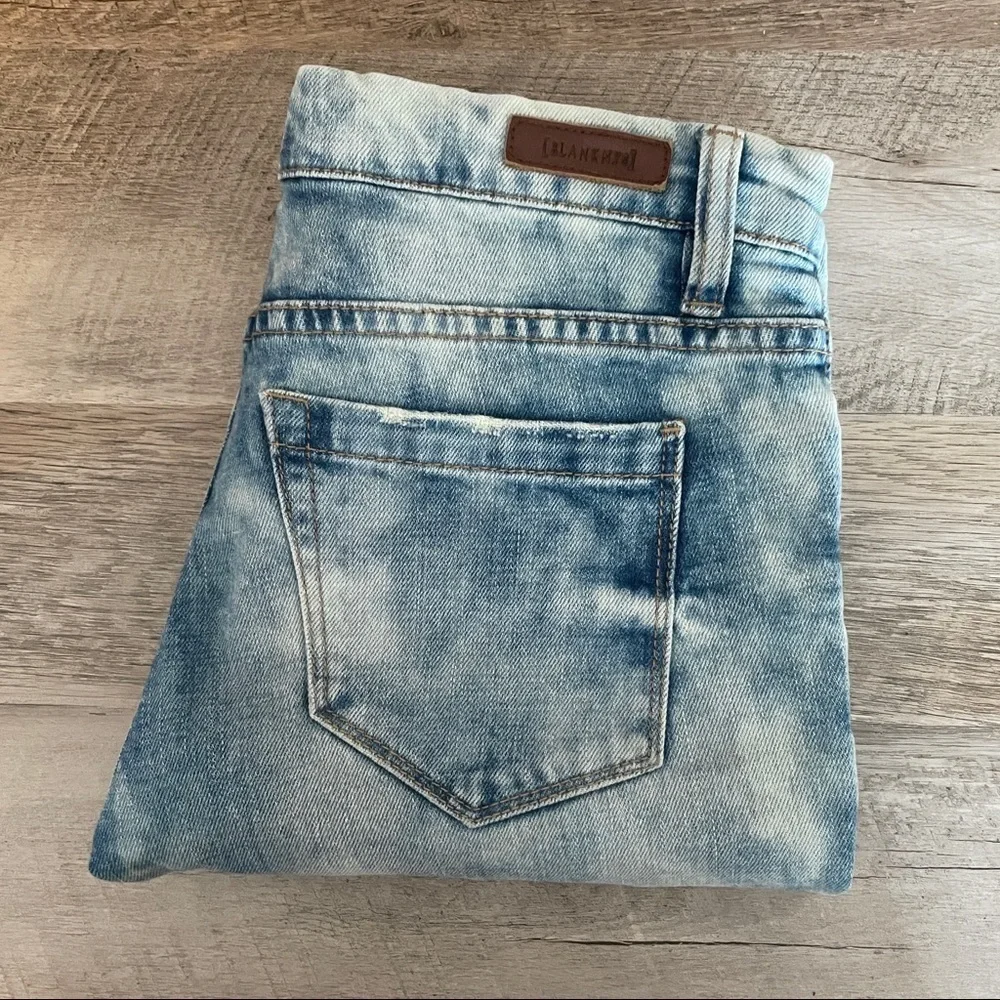 Blank NYC Distressed Busted Knee Acid Tie Dye Wash Skinny Jeans Size 25